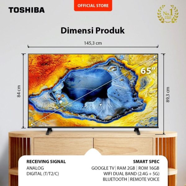 Toshiba 65 Inch 4K Google TV Dolby Vision 65C350NP - Image 3
