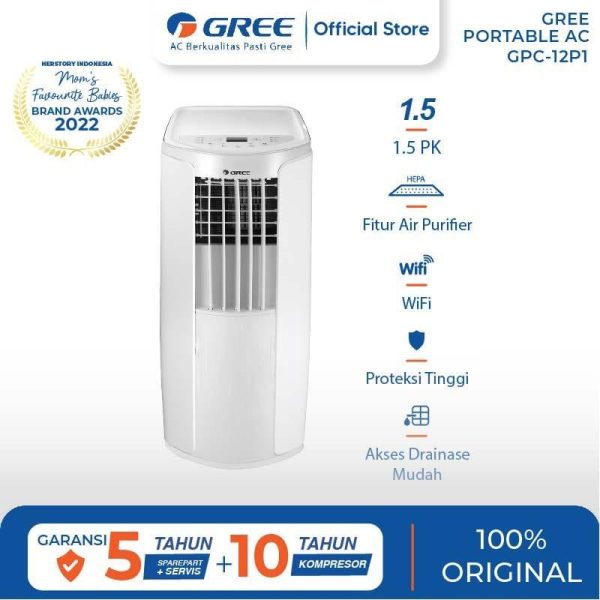 GREE AC Portable GPC-12P1 / GPC12P1 (1.5 PK) with Air Purifier system